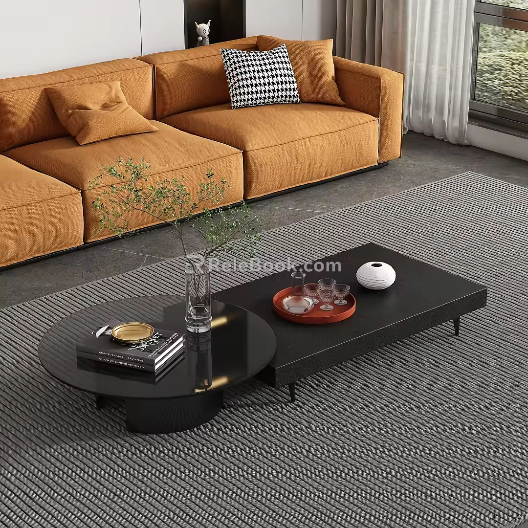 Modern coffee table 3d model