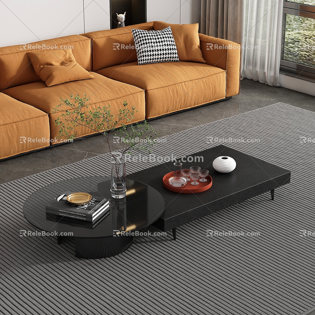 Modern coffee table 3d model