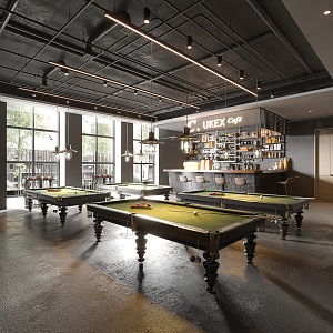 Billiards Room Billiards Table Billiards Hall Billiards Shop 3d model