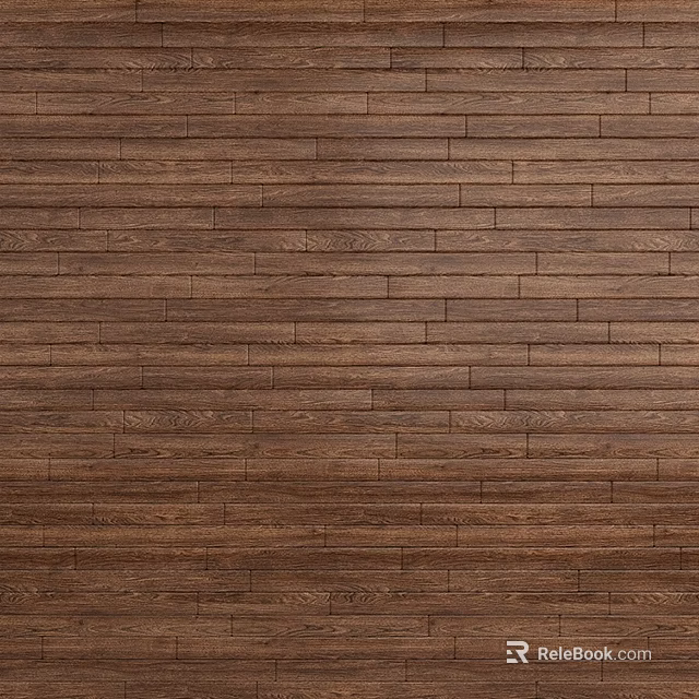 High Quality Dark Brown Wooden Floor With Natural Grain And Smooth Surface 3d model 