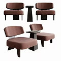 Single Sofa Backrest Outdoor Sofa Reading Sofa 3d model