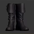 Stylish Knee High Leather Boots With Adjustable Strap Details For Daily Use