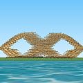 Modern pavilion Landscape wood pavilion 3d model