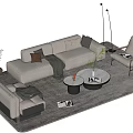 Sofa coffee table 3d model