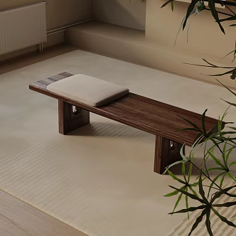 Modern shoe changing stool 3d model