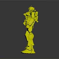 Gundam Humanoid Robot Character With White Blue Red Armor And Orange Antenna Mecha Design