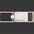 Pink Pilates Reformer Equipment With White Cushion And Metal Frame For Home Fitness Workouts