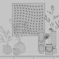 Modern Vase Ornaments Combination 3d model