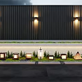 Outdoor Wall Mounted And Lawn Illuminated Lights For Exterior Wall Grass Area