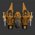 Modern Robot Warrior Mechanical Warfighter Mechanical Armor Combat Robot 3d model