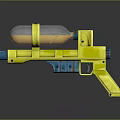 Orange And Yellow Toy Water Guns With Transparent Tanks And Colored Components