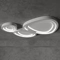 Modern LED Ceiling Light With Round Layered Design And Soft Illumination 3d model