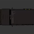 Police Military Style Vehicle With Gray Body Yellow Red Bumper Black Wheels And Roof Equipment