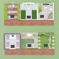 Serene Cemetery Garden Design With Various Tombstones Greenery Floral Arrangements And Stone Paths
