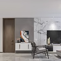 Modern Light Luxury Dining And Living Space With Custom Wine Cabinets And Elegant Dining Chairs