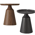 Modern Side Table Combination Small Round Table Round Table Lamp Fruit Plate Ornaments 3d model