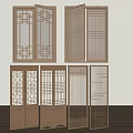 New Chinese casement window lattice window 3d model