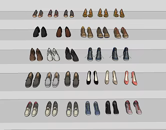Modern Shoes 3d model