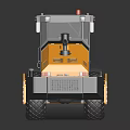 Yellow Heavy Duty Vibratory Road Roller With Large Drum And Cab For Construction