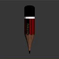 Red And Black Wooden Pencil With Eraser Top For Daily Writing Stationery