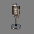 Vintage Microphone Classic Retro Design With Studio Audio Equipment Style
