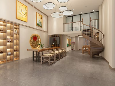 New Chinese Tea Shop 3d model