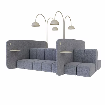 modern public chair public rest sofa 3d model
