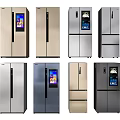 Stylish Refrigerators and Freezers with Various Designs Colors Door Styles and Digital Displays