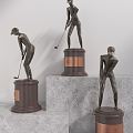 Modern Trophy Golf Trophy 3d model