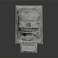 Ornate Stone Pillar With Detailed Carved Base And Textured Surface For Classical Architecture Decoration