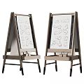Wooden Art Easels With Drawing Boards And Sketch Tool Storage Compartments