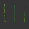 Three Handcrafted Wooden Magic Wands With Intricate Carvings And Unique Designs