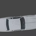 Old White Vintage Two Door Car With Dirty Exterior And Classic Design