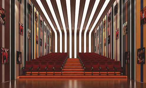 Modern Cinema 3d model