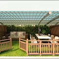 Vibrant Playground With Swimming Pool Lane Lines Colorful Play Facilities Track And Sun Loungers