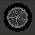 High Quality Car Parts Alloy Wheel Rim And Rubber Tire With Tread Pattern