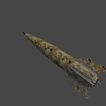 rocket explodes in germany 3d model