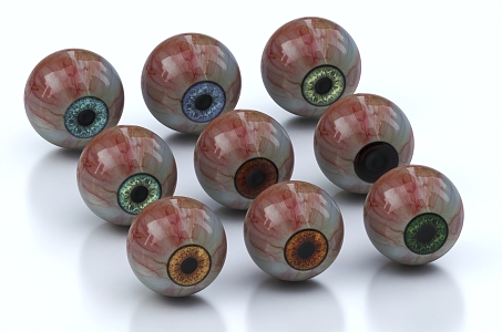 modern eyeball 3d model