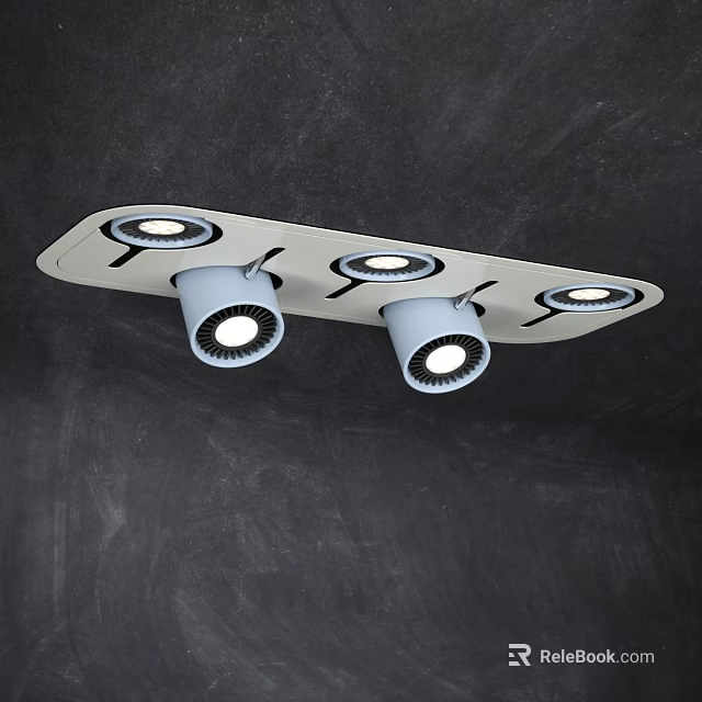 Modern Downlights and Spotlights Combination Panel with Sleek Lighting Design for Home 3d model 
