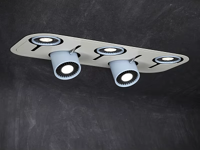 Modern Downlights and Spotlights Combination Panel with Sleek Lighting Design for Home 3d model