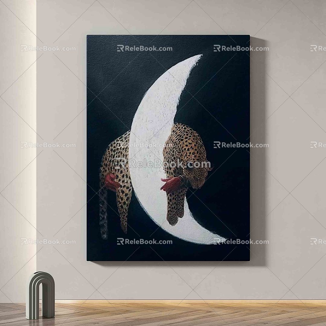 Modern minimalist abstract decorative painting model