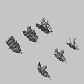 Weapons Sailboat 3d model