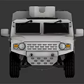 White UN Armored Vehicle With Roof Mounted Equipment And Military Design