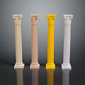 Columns Stone Columns Stone Columns Old Columns Roman Columns Roman Columns Classical Columns Greek Columns 3d model