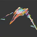 Futuristic White And Orange Spaceship With Streamlined Design For Cosmic Exploration