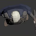 White Haired Man in Metallic Armor With Blue Cape Holding Long Staff