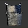Heavy Duty Stacked Metal Buckets With Textured Surface For Industrial Storage Use