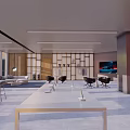 Spacious Bright Modern Open Office Space With Work Desks Comfortable Seats And Cozy Lounge Area