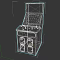 Classic Arcade Entertainment Appliance With Screen Control Panel And Critter Kingdom Game