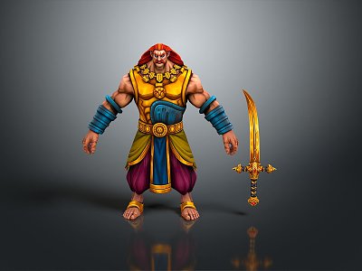 Western Samurai Western Warrior Western Hero Western Warrior Knight Hero Ancient Warrior Paladin 3d model